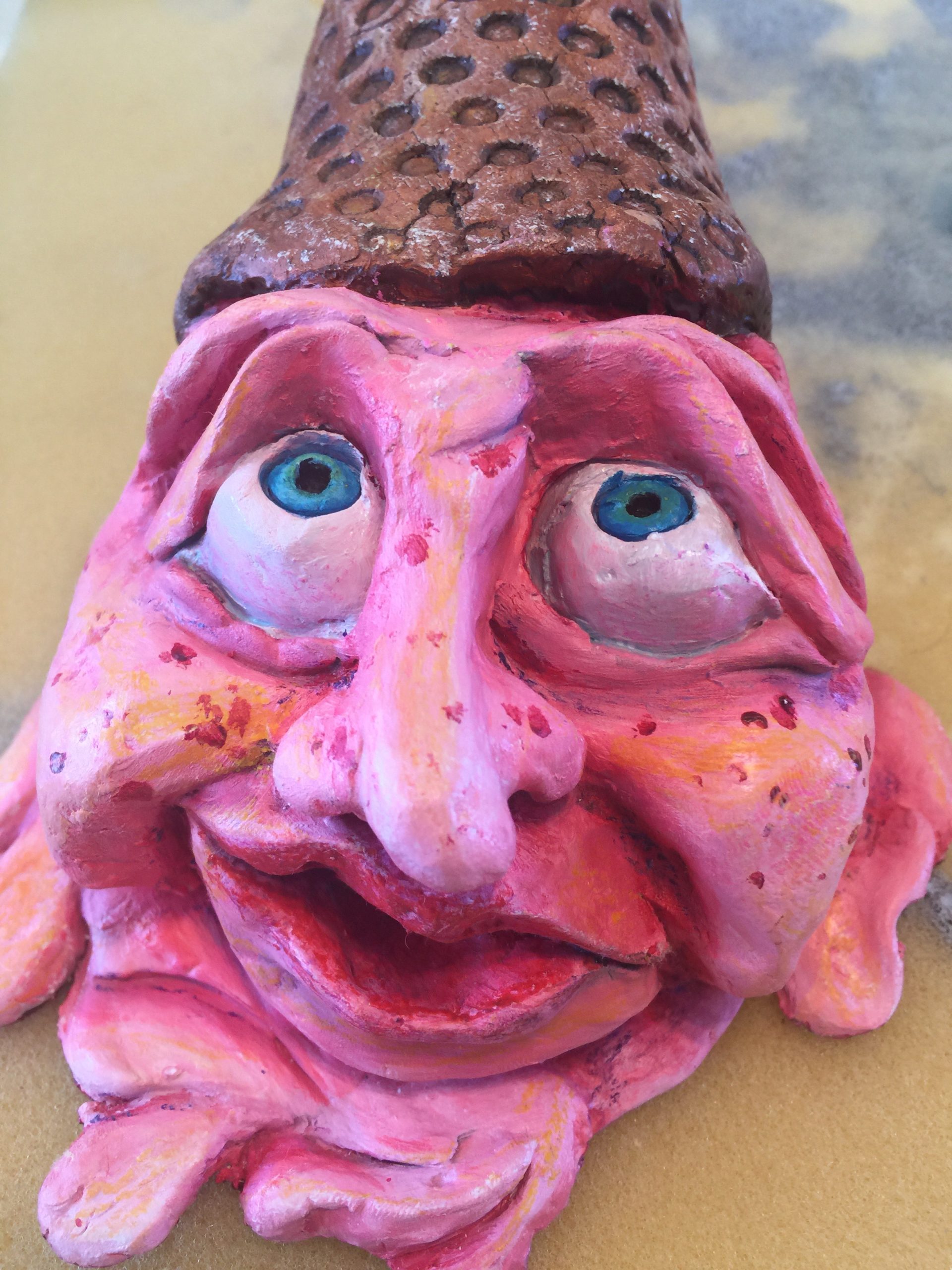 I Scream, You Scream for Ice Cream! Cone Heads in Clay - Art Lesson Plans