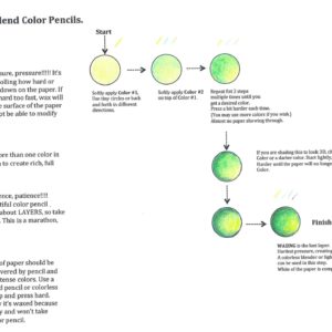 Worksheet: How to Blend Colored Pencils