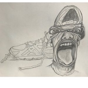 Drawing Lesson Shoe Contour in Pencil